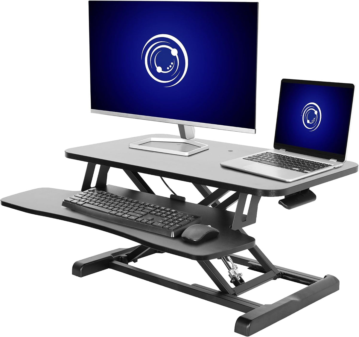 VIVO 28 inch Desk Converter, K Series, Height Adjustable Sit to Stand Riser