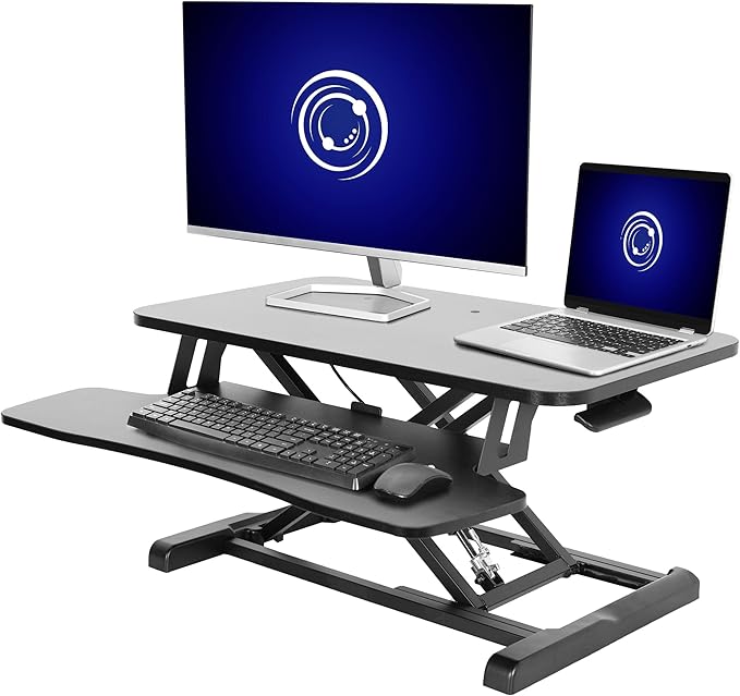 VIVO 28 inch Desk Converter, K Series, Height Adjustable Sit to Stand Riser by VIVO