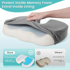 Office Chair Seat Cushion, Cooling Gel Enhanced Memory Foam Cushion - Image 4