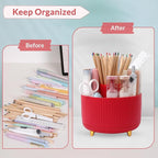 SKYDUE 360 Degree Rotating Desk Organizer, Dual-Purpose Pencil Pen Holder - Image 7