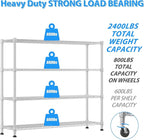 Homdox 4 Tier Heavy Duty Metal Wire Shelving - Image 5