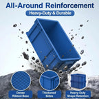 heavy duty part bins, stackable tool storage bin shown in use