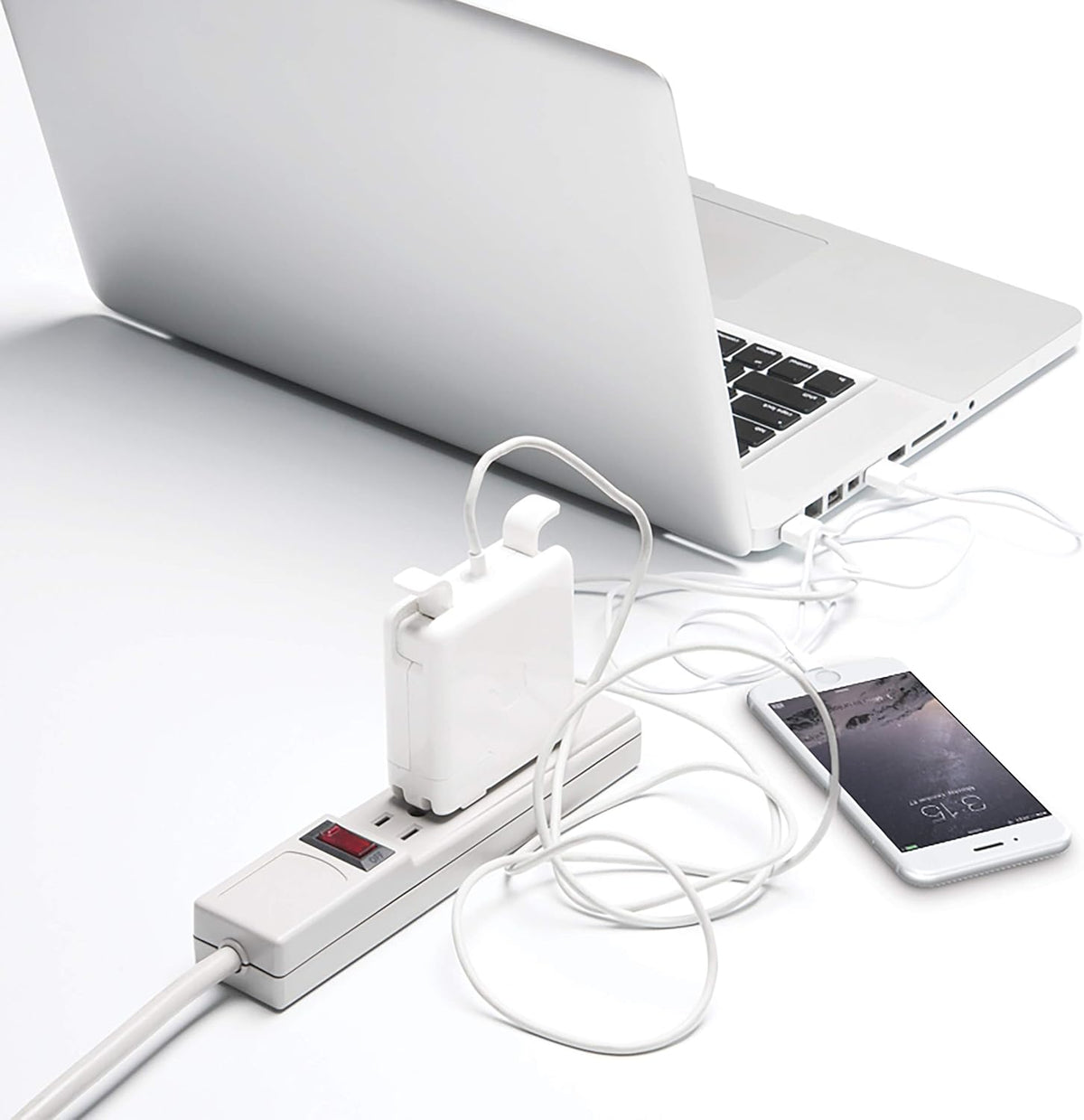 Bluelounge CableBox Mini Cable Management with Small Surge Protector, Black (...