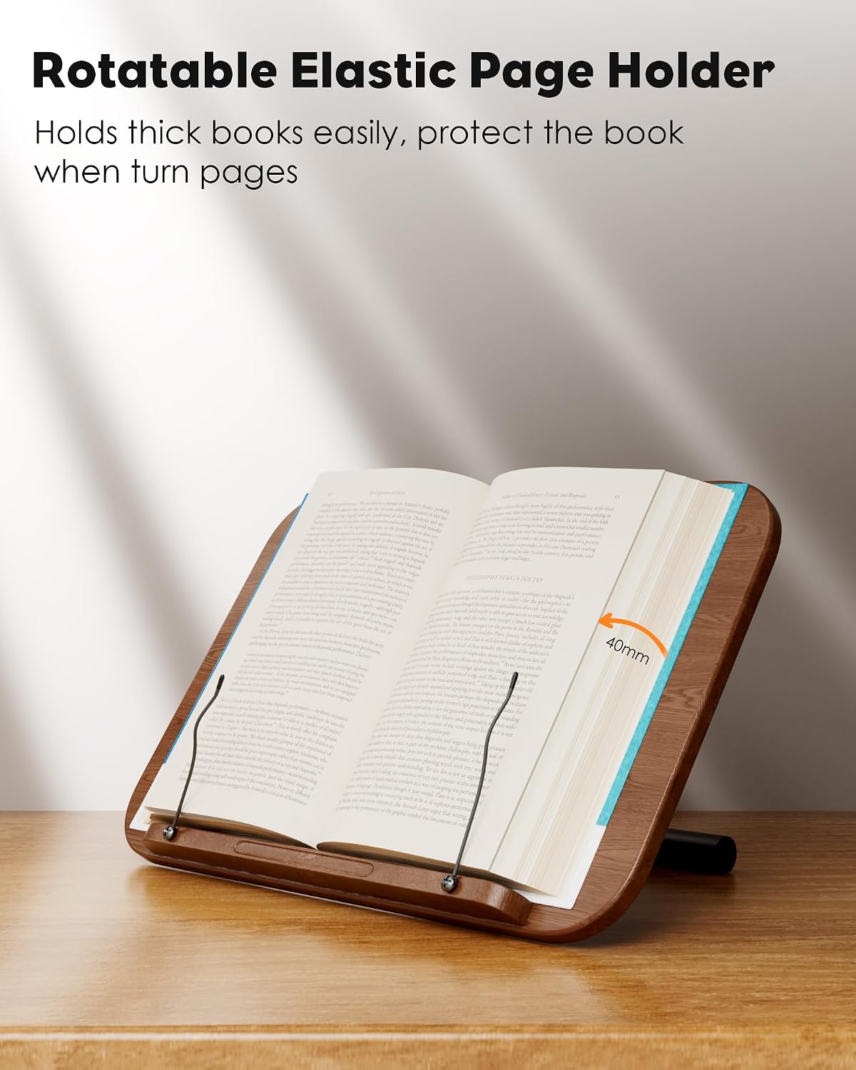 aboutool 2 in 1 Dual-use Floor Book Stand & Desktop Book Stand,Height Adj...