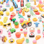 CLOCK KING 110pcs 3D Cute Kids Erasers, Random Desktop Pet Toys Gifts, - Image 4