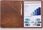 Jack&Chris Leather Portfolio, A4 Document Folder Legal Pad Padfolio, by JackChris