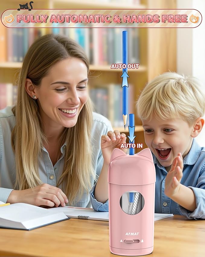 AFMAT Electric Pencil Sharpener, Pencil Sharpener - Image 2