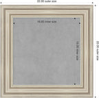 Amanti Art Silver Framed Magnetic Board 22x22 Small Vision Board - Image 2