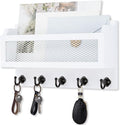 Nekon Mail and Key Holder for Wall Decorative, 11 Inch Wooden Wall Key Organizer by NekonDesign