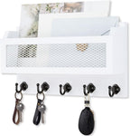 Nekon Mail and Key Holder for Wall Decorative, 11 Inch Wooden Wall Key Organizer by NekonDesign