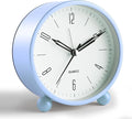 Analog Alarm Clock, 4 inch Super Silent Non Ticking Small Clock by JALL