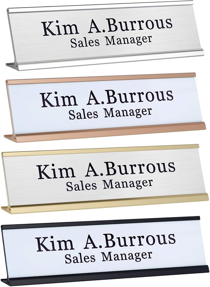 Personalized Office Name Plates Aluminum Hot Printing Custom Office Wall or - Image 2