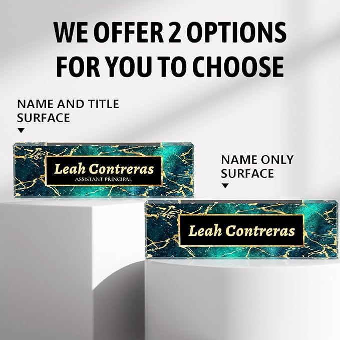 Personalized Name Plate for Desk Custom Acrylic Desk Name Plate Custom Employee - Image 5
