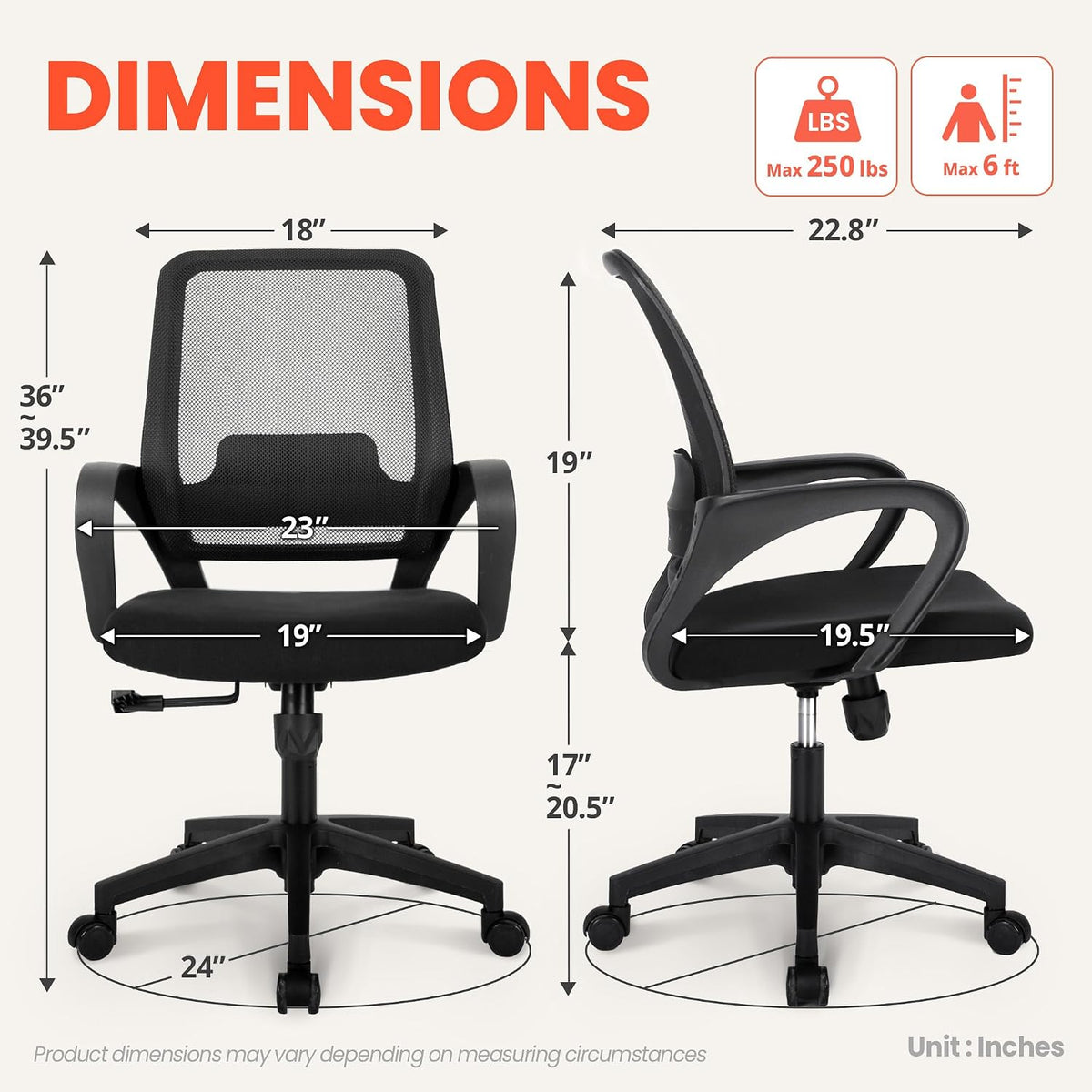 neo chair home office desk chair ergonomic mesh shown in use