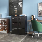 PEUKC 3-Drawer File Cabinet, 16.3" Deep Vertical Filing Cabinet - Image 7