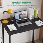 PayLessHere | 32" Office Desk with Ergonomic Office Chair | Black & Black | with Height Adjustable and Reclining Chair | Sturdy Computer Desk with Thick Desktop and Adjustable Legs | For Home, Office