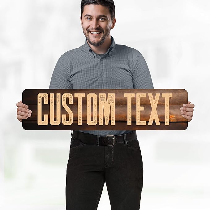 Custom Sign, Custom Street Sign, 11 Font Colors, 13 Font Styles, 4 Hole Options - Image 2