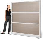 Stand Up Desk Store Oakwood Aesthetic Modular Walls | Room Divider Wall by SStandUpDeskStore