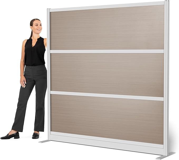 Stand Up Desk Store Oakwood Aesthetic Modular Walls | Room Divider Wall by SStandUpDeskStore