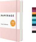 PAPERAGE Lined Journal Notebook, 252 Pages, Medium 5.6 in x 8 in by PAPERAGE