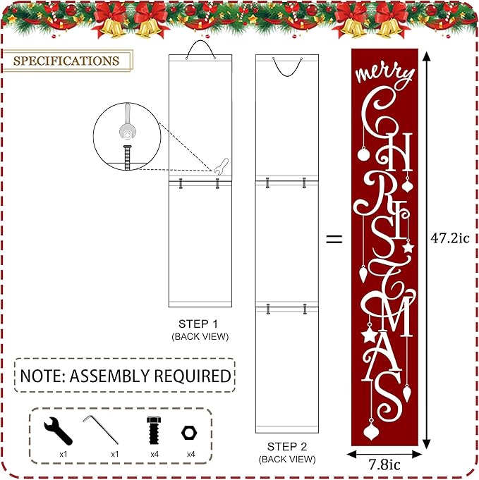 ARTUFAN Merry Christmas Red - Image 2