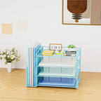Marbrasse Desk Organizer and Accessories，4-Tier Paper Letter Tray Organizer - Image 7