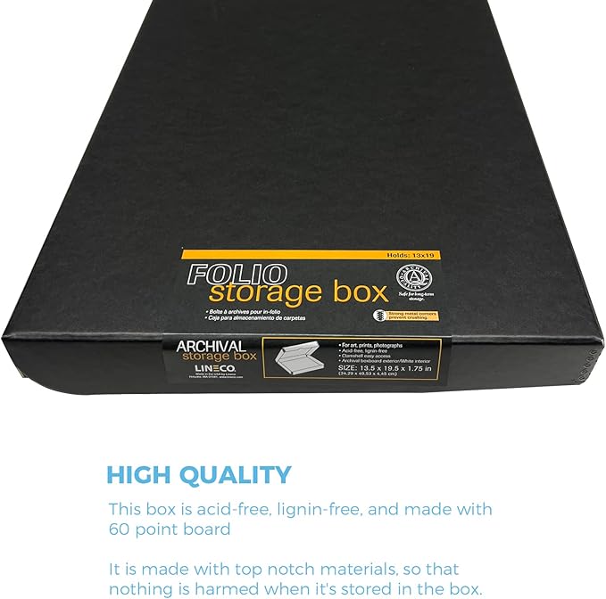 Lineco Folio Storage Box, Clamshell Design - Image 5