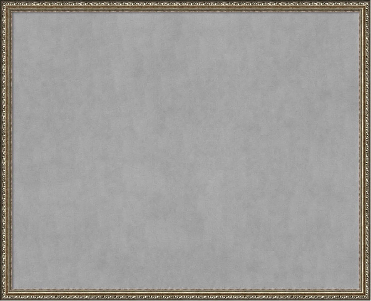 Amanti Art Silver Framed Magnetic Board 34x42 X-Large Vision Board