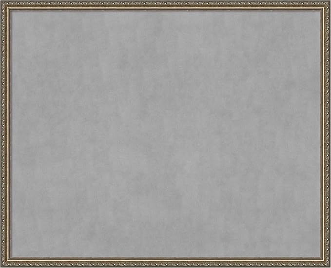 Amanti Art Silver Framed Magnetic Board 34x42 X-Large Vision Board by AmantiArt