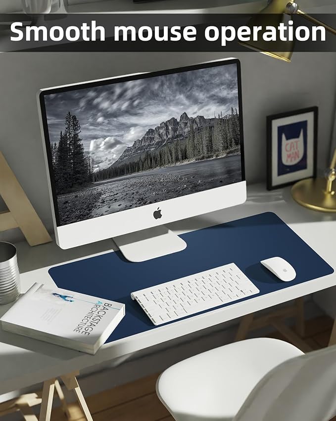 Leather Desk Protector, Non-Slip PU Laptop Mat - Image 4