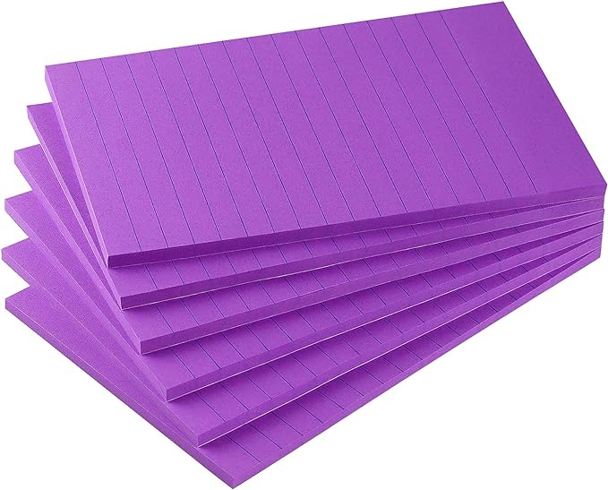 Early Buy 6 Pads Lined Sticky Notes by EarlyBuy
