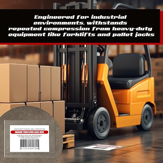 Janlaugh 50 Pcs Industrial Clear Label Protectors 10 x 13 Inch Waterproof Clear - Image 3
