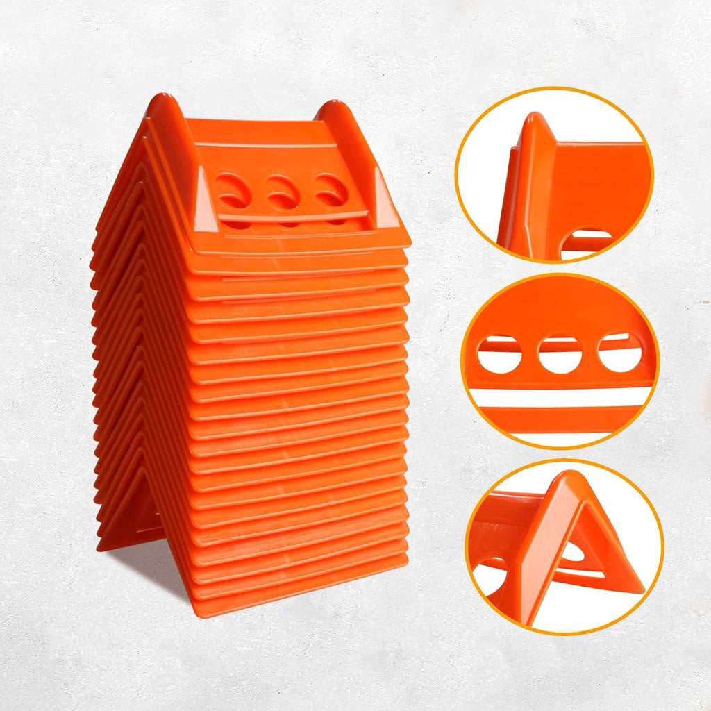 ENJ 40 Pack Flatbed Edge Protector,Cargo Protects Edges | Edge Corner Tie Down Protector for Up to 4 Inch Straps, Flatbed Accessories Plastic Protector