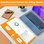 Two Pocket Portfolio Folders, PANDRI 60 Pack 3 Hole Punched 2 Pocket Folders - Image 5
