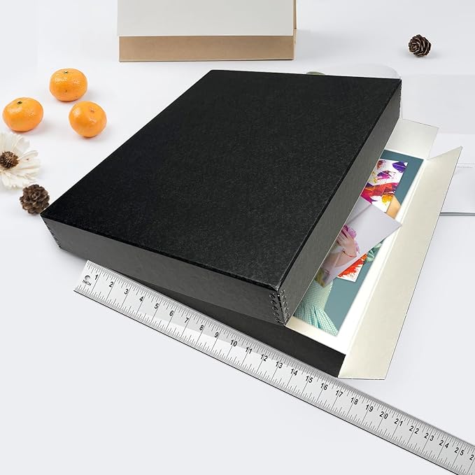 Lineco Museum Archival Storage Box, 16.75x20.75x3 in. Drop Front Design. - Image 3