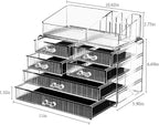 ZHIAI Stackable Storage Drawers, Acrylic Bathroom Counter Organizer Clear - Image 5