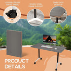 Folding Conference Table 4ft 5ft, Foldable Office Meeting Desk - Image 5