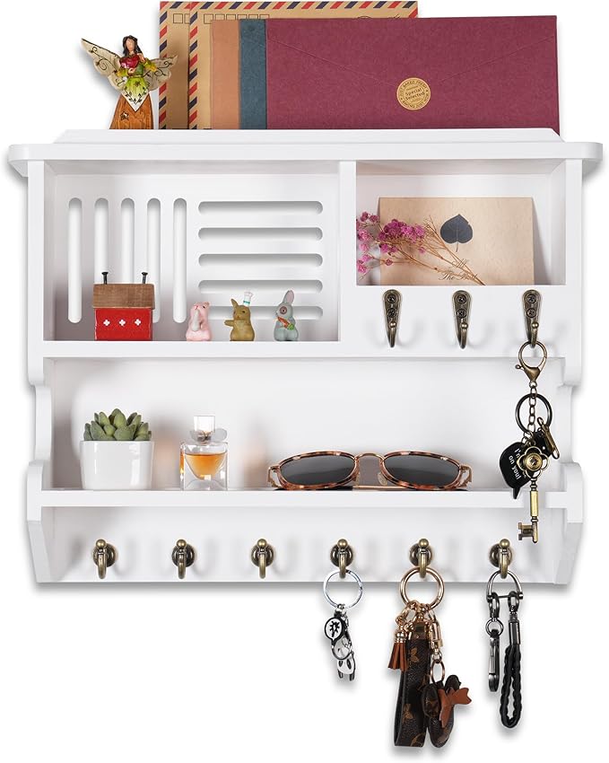 Mutsault Key Holder for Wall, Mail and Key Holder for Home Decor, Key and Mail - Image 2