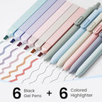 JIMMIDDA- 12 Pack Gel Pens, 0.7mm Black Ink Fine Point Smooth Writing - Image 2