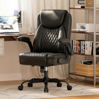 gtplayer pu leather office chair, home desk chair shown in use