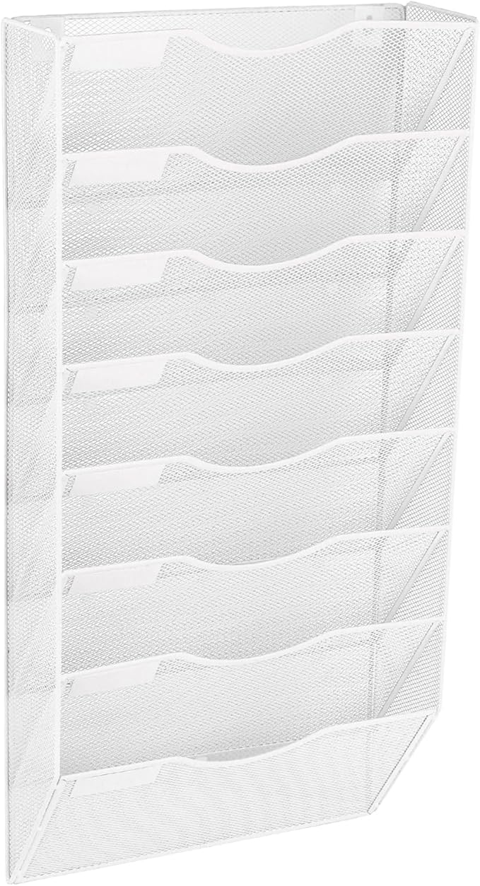 EASEPRES 8 Pocket Mesh Hanging Wall File Organizer, Wall Mounted Mail Paper - Image 8