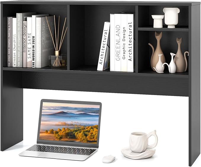 Tangkula Desktop Bookshelf, Countertop Storage Hutch by TANGKULA