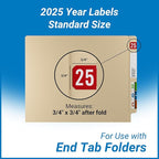2025 Year Labels, Doctor Stuff 2025 Chart Stickers, S & W/Acme Style, USA Made - Image 5