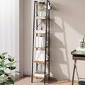 Hzuaneri Ladder Shelf, Bookshelf Bookcase, Freestanding Corner Storage Shelve