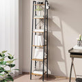 Hzuaneri Ladder Shelf, Bookshelf Bookcase, Freestanding Corner Storage Shelve by Hzuaneri