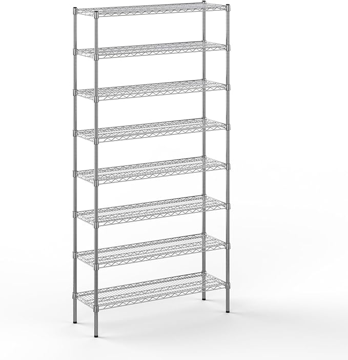 Regal Altair 14" Deep x 42" Wide x 86" Height Wire Shelving Kit | 8-Tier | NSF by Regal+Altair