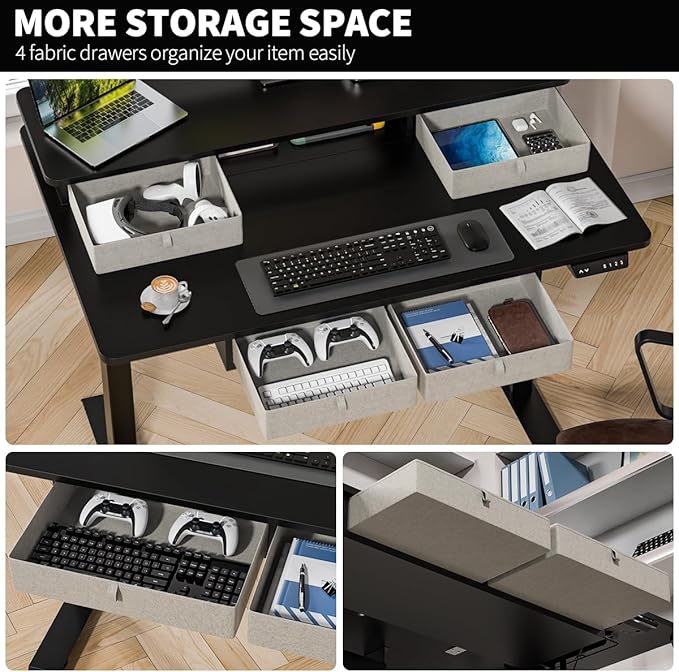 Kingant 48 x 30 Inch Electric Standing Desk - Image 6