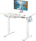 SHW 40-Inch Electric Height Adjustable Standing Desk by SHW