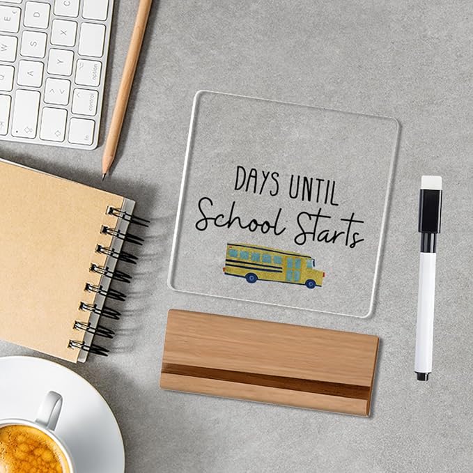Funny Back to School Countdown Acrylic Sign, Funny Days Until Schools Starts - Image 4