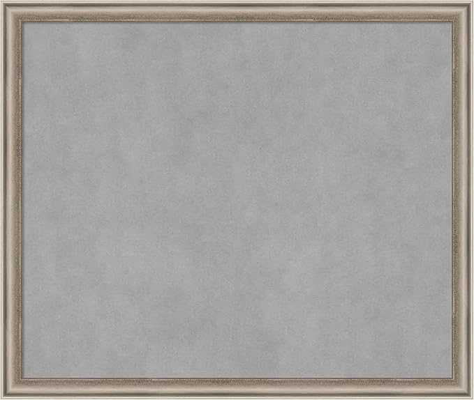 Amanti Art Silver Framed Magnetic Board 22x26 Medium Vision Board by AmantiArt